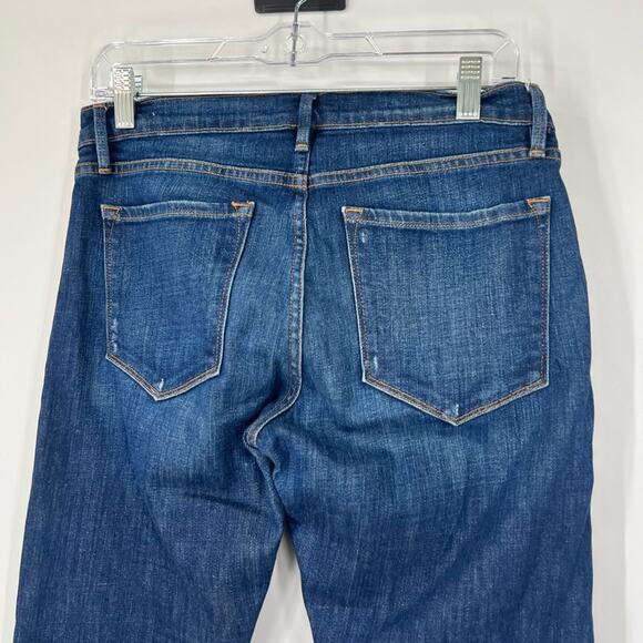 Frame Le Garçon Mid-Rise Skinny Jeans in Belgrave - Picture 6 of 7